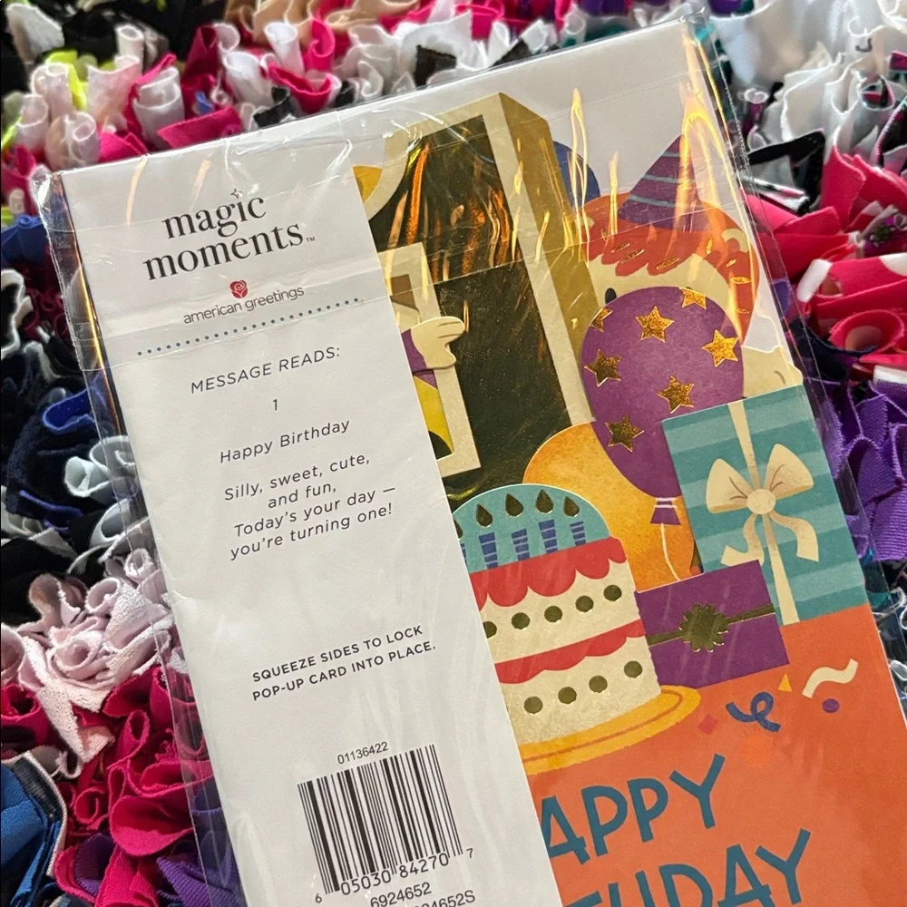🆕American Greetings-Magic Moments 1st Birthday Pop Up Card